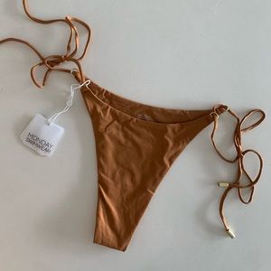Monday Swimwear Hanalei Bottom (Toffee, M) NWT
